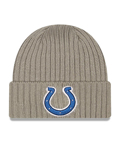 Shop New Era Big Boys And Girls  Graphite Indianapolis Colts Core Classic Cuffed Knit Hat