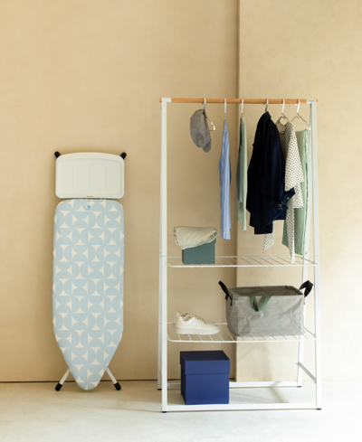 Brabantia Ironing Board C, 49 X 18", 124 X 45 Centimeter With Solid Steam Unit Holder, 1" 25 Millimeter And Wh In Fresh Breeze