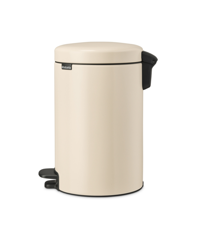 Brabantia New Icon Step On Trash Can, 3.2 Gallon, 12 Liter In Soft Beige