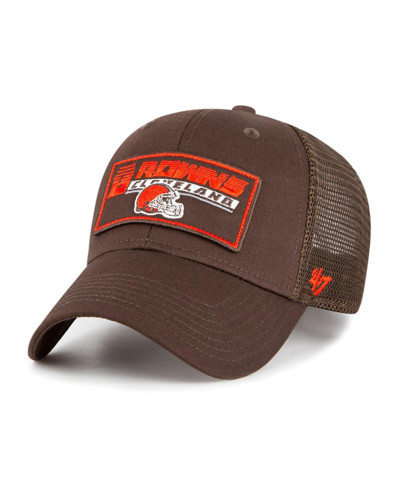 Shop 47 Brand Big Boys And Girls ' Brown Cleveland Browns Levee Mvp Trucker Adjustable Hat