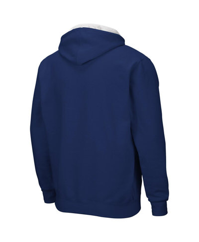 Colosseum Men's  Navy Rice Owls Arch And Logo 3.0 Full-zip Hoodie In Navy