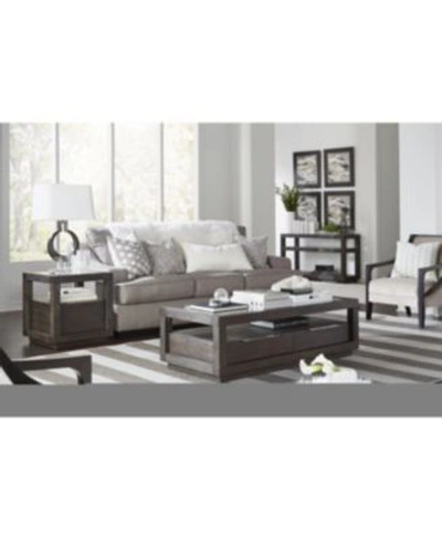 Macy's Tivie Living Room Collection In Basalt Gray