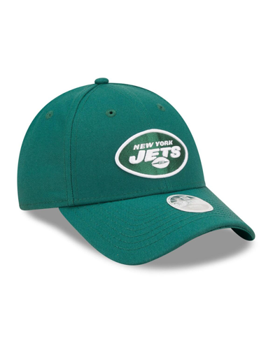 Shop New Era Women's  Green New York Jets Simple 9forty Adjustable Hat