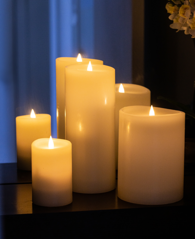 Shop Seasonal Classic Motion Flameless Candle 3 X 9 In Ivory