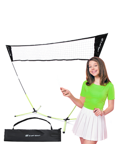 E-jet Sport Badminton Net Outdoor Game, No Tools Required, Portable, Net Only In Green