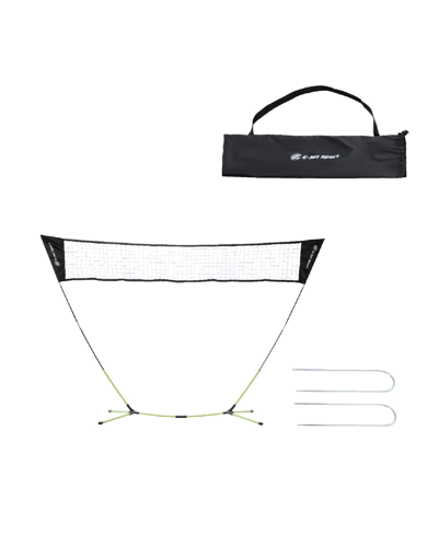 E-jet Sport Badminton Net Outdoor Game, No Tools Required, Portable, Net Only In Green
