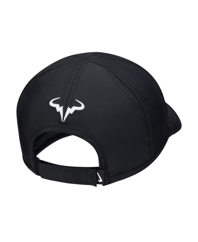 Nike Men's  Black Rafael Nadal Featherlight Club Performance Adjustable Hat In Black