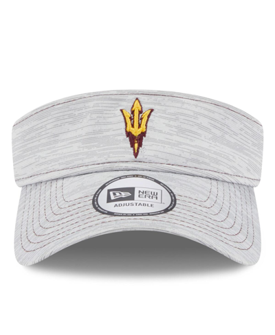 Shop New Era Men's  Gray Arizona State Sun Devils Logo Adjustable Visor