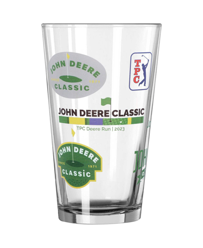 Shop Atlantic Group Distribution Pga Tour 16 oz John Deere Classic Scatter Pint Glass In Clear