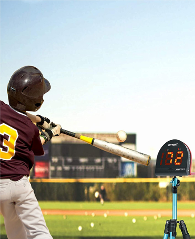 Net Playz Speed Radar, Multi-sports Personal Speed Radar Detector Gun, Measurement Baseball Pitching, Bat Swin In Black