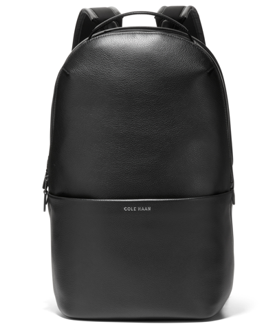 Shop Cole Haan Men's Leather Triboro Backpack In Black