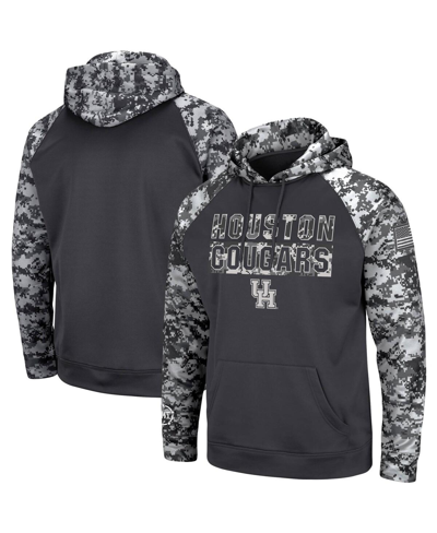 Colosseum Charcoal Washington State Cougars Oht Military Appreciation Digital Camo Pullover Hoodie In Charcoal