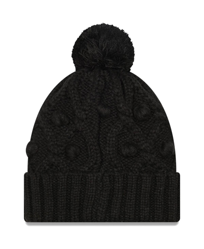 Shop New Era Big Girls  Black Pittsburgh Steelers Toasty Cuffed Knit Hat With Pom