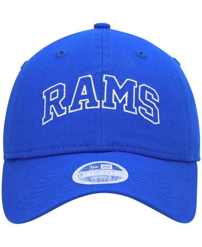 Shop New Era Women's  Royal Los Angeles Rams Collegiate 9twenty Adjustable Hat