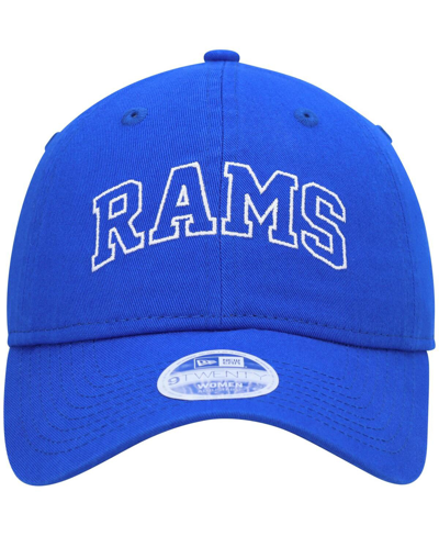New Era Royal Los Angeles Rams Collegiate 9twenty Adjustable Hat In Royal