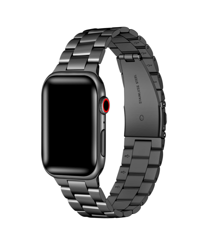 Shop Posh Tech Men's Sloan 3-link Stainless Steel Band For Apple Watch Size- 42mm, 44mm, 45mm, 49mm In Silver