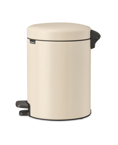 Shop Brabantia New Icon Step On Trash Can, 1.3 Gallon, 5 Liter In Soft Beige