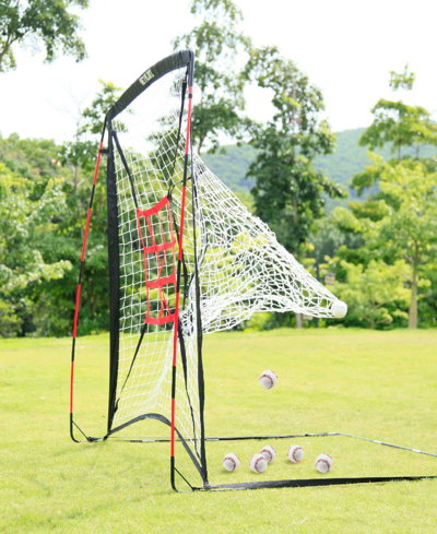 Net Playz Baseball Net, Kids Practice Net, Hitting Pitching Training Aids, Portable, 5' X 5' In Black