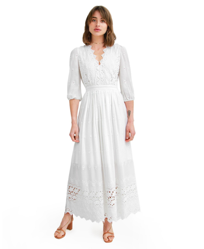Shop Belle & Bloom Women  All Eyes On Me Midi Dress In White