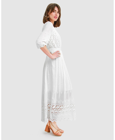 Shop Belle & Bloom Women  All Eyes On Me Midi Dress In White