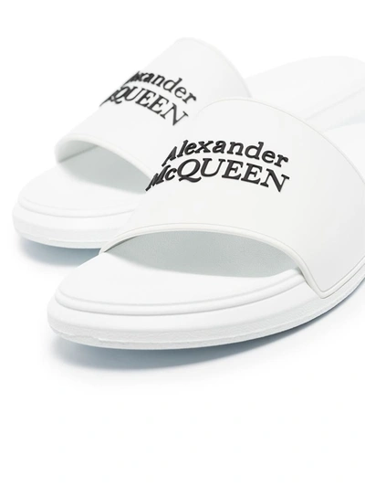Shop Alexander Mcqueen Sandals White