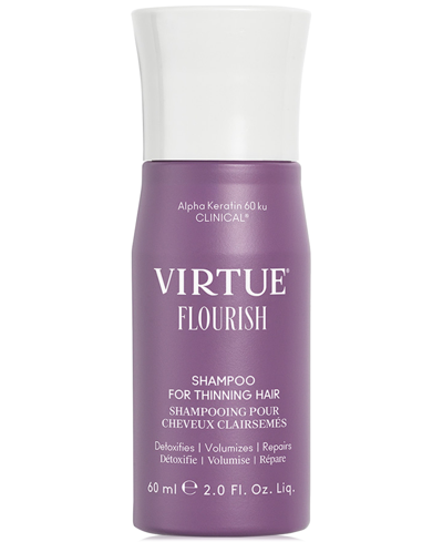Shop Virtue Flourish Shampoo For Thinning Hair, 2 Oz. In No Color