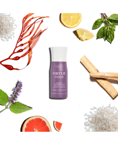Virtue Flourish Shampoo For Thinning Hair, 2 Oz. In No Color