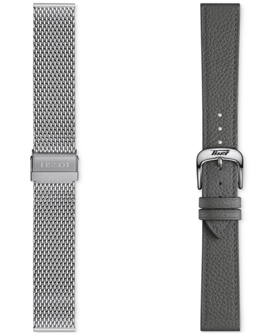 Shop Tissot Unisex Swiss Automatic Heritage Small Second 1938 Stainless Steel Mesh Bracelet Watch 39mm Set In Silver