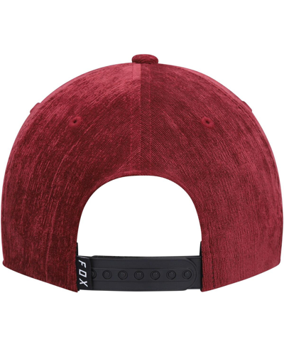 Shop Fox Men's  Maroon Fixated Snapback Hat
