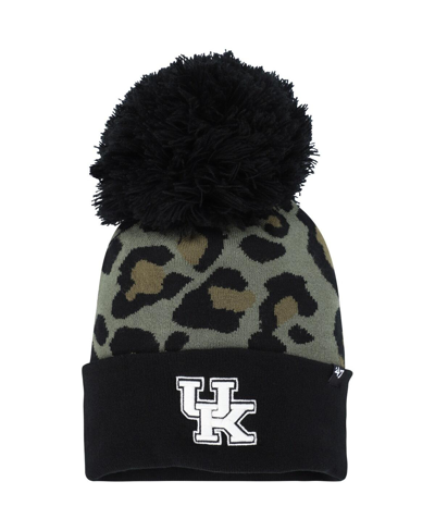 Shop 47 Brand Women's ' Hunter Green Kentucky Wildcats Bagheera Cuffed Knit Hat With Pom