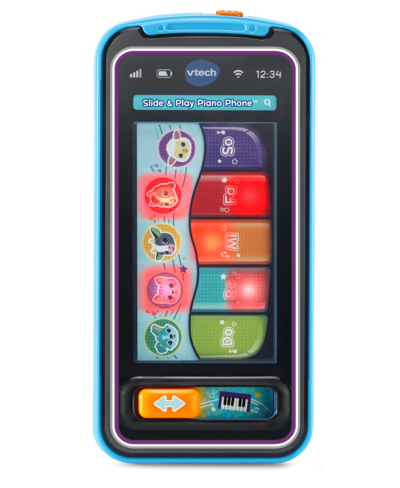 Shop Vtech Slide Play Piano Phone In Multicolor