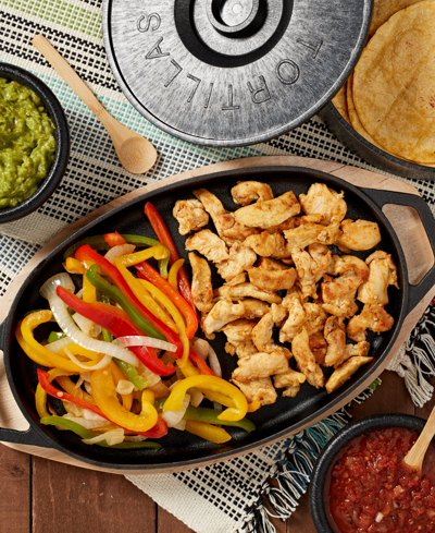 Shop Infuse Latin Cast Iron 8 Piece Fajita Set In Black