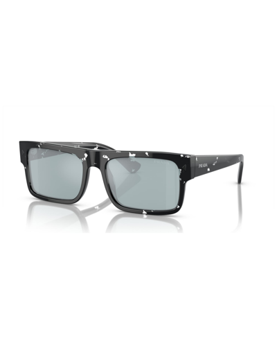 Shop Prada Men's Sunglasses, Mirror Pr A10s In Havana Black Transparent