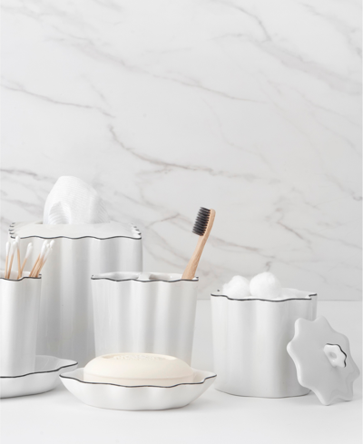 Cassadecor Mare Tumbler In White With Black Trim