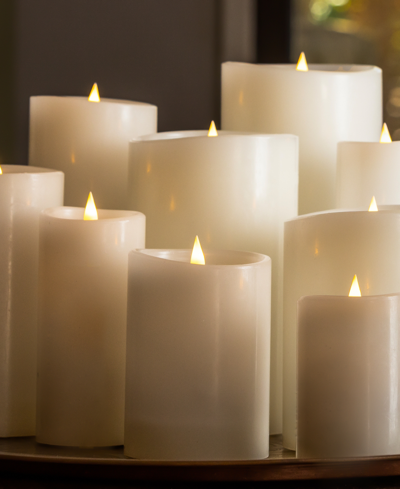 Shop Seasonal Classic Motion Flameless Candle 4 X 10 In Ivory