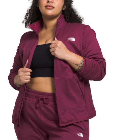 Shop The North Face Plus Size Canyonlands Full-zip Jacket In Boysenberry Heather
