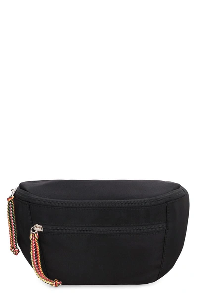 Shop Lanvin Nylon Belt Bag In Black