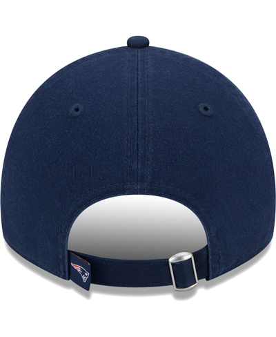 New Era Navy New England Patriots Leaves 9twenty Adjustable Hat In Navy