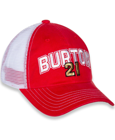 Checkered Flag Sports Women's Checkered Flag Red, White Bubba Wallace Name And Number Adjustable Hat In Red,white