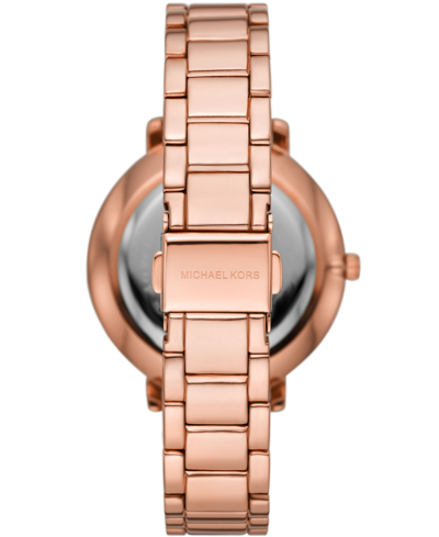 Shop Michael Kors Women's Pyper Rose Gold-tone Stainless Steel Bracelet Watch 38mm In Rose Gold- Tone