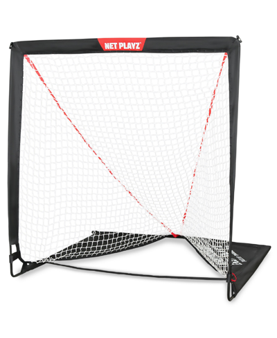 Net Playz Backyard Lacrosse Goal, Kids Backyard Training, Practice Exercise Portable Lacrosse Net, Equipment G In Black
