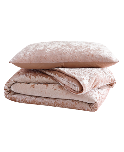 Juicy Couture Crushed Velvet 3-pc. Comforter Set, Full/queen In Pink Velvet