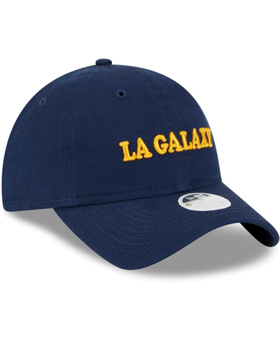 Shop New Era Women's  Navy La Galaxy Shoutout 9twenty Adjustable Hat