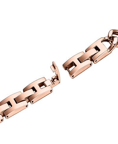 Shop Posh Tech Unisex Skinny Nikki Stainless Steel Chain-link Band For Apple Watch Size- 42mm, 44mm, 45mm, 49mm In Rose Gold