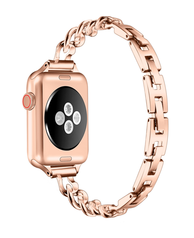 Posh Tech Nikki Skinny Stainless Steel Band For Apple Watch 44,45,46, 49mm In Rose Gold