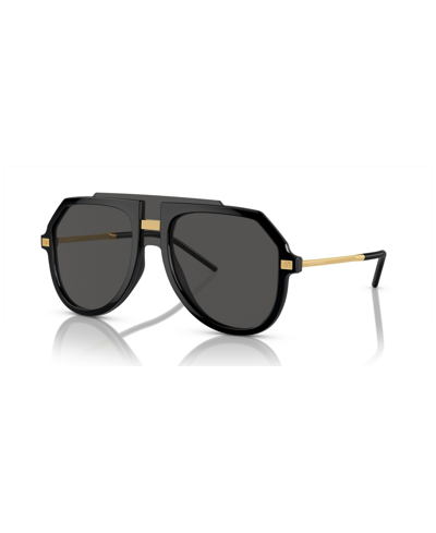 Shop Dolce & Gabbana Men's Sunglasses Dg6195 In Black