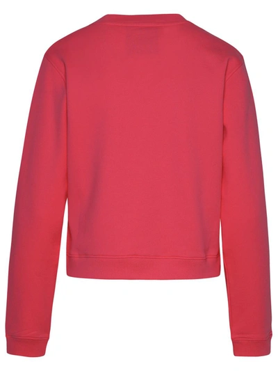 Shop Moschino Pink Cotton Sweatshirt