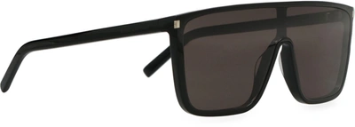 Shop Saint Laurent Sl 364 Ace Sunglasses In Black
