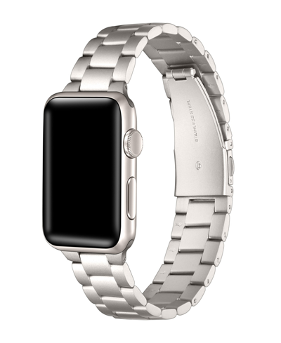 Shop Posh Tech Men's Sloan 3-link Stainless Steel Band For Apple Watch Size- 38mm, 40mm, 41mm In Starburst