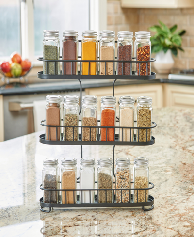 Spectrum Yumi 3-tier Spice Rack In Black
